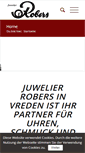 Mobile Screenshot of juwelier-robers.de