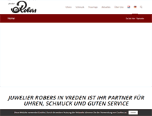 Tablet Screenshot of juwelier-robers.de